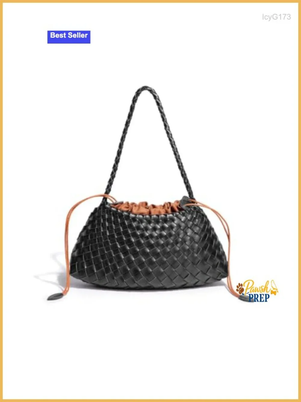 Women's Hand Woven Hobo Bag Sling Shoulder Purse Small Slouchy Tote